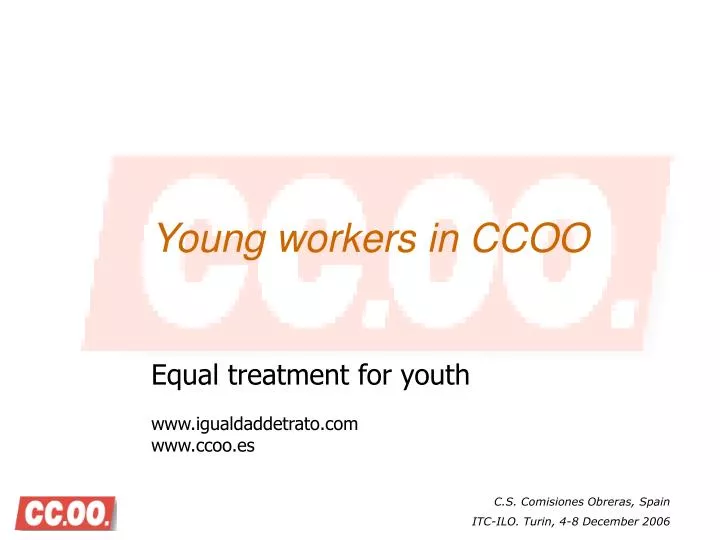 young workers in ccoo