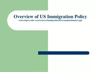 US immigration law is complex, with many different categories for different kinds of people.