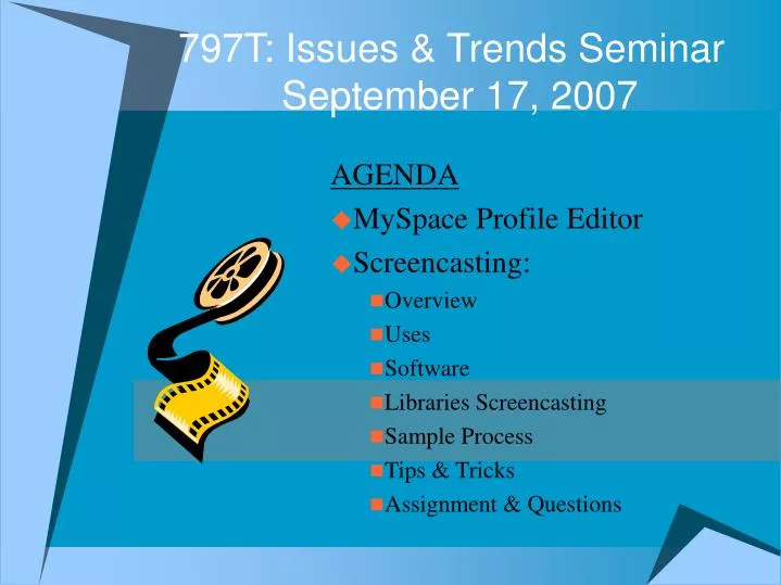 797t issues trends seminar september 17 2007