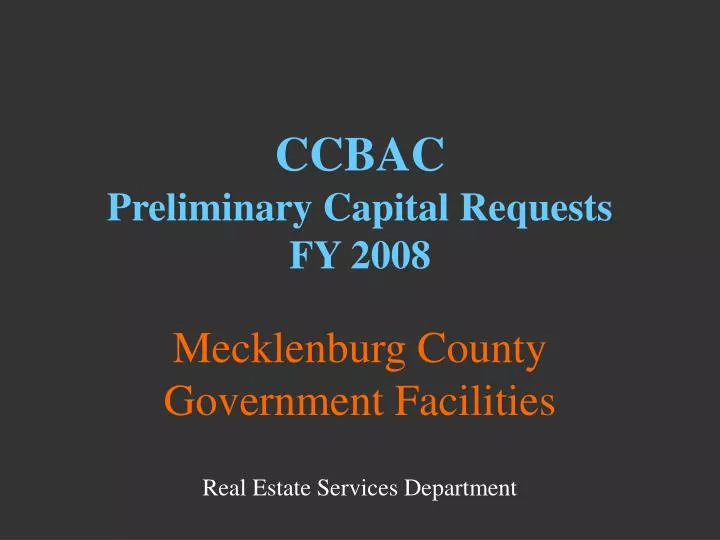 mecklenburg county government facilities