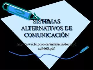 sistemas alternativos de comunicaci n