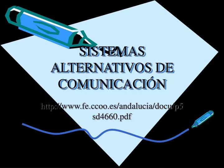 sistemas alternativos de comunicaci n
