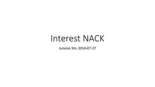 Interest NACK