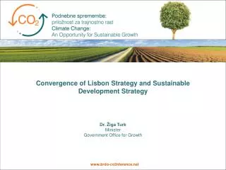 Convergence of Lisbon Strategy and Sustainable Development Strategy