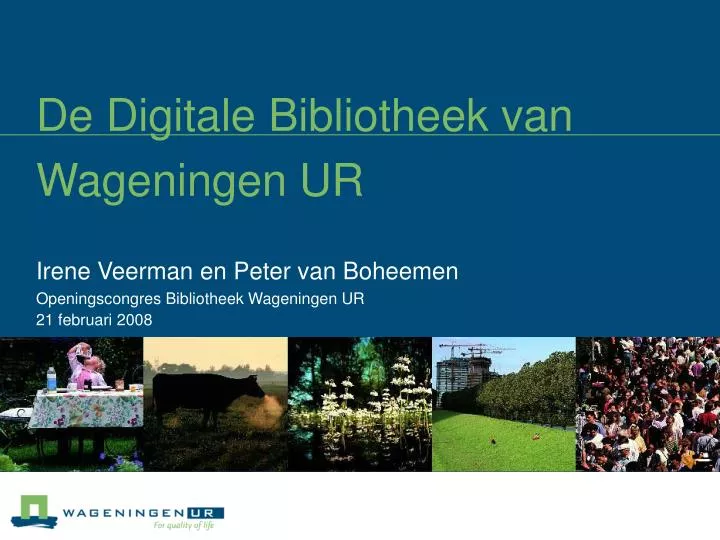 de digitale bibliotheek van wageningen ur