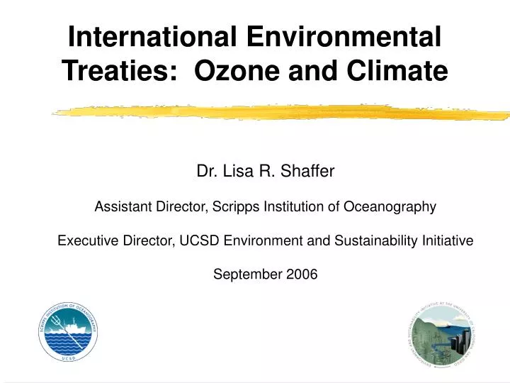 international environmental treaties ozone and climate