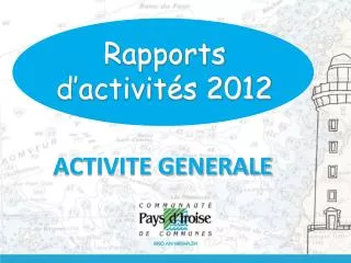 rapports d activit s 2012