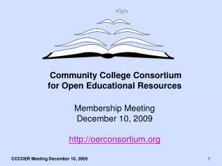 Community College Consortium for Open Educational Resources