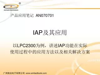 iap lpc2300 iap