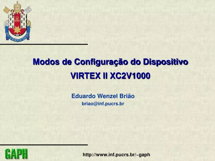 modos de configura o do dispositivo virtex ii xc2v1000