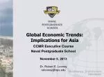 Global Economic Trends: Implications for Asia