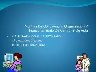 normas de convivencia organizaci n y funcionamiento de centro y de aula