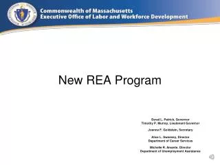 New REA Program