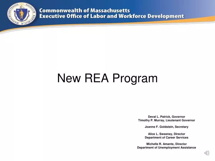 new rea program