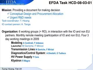 EFDA Task HCD-08-03-01
