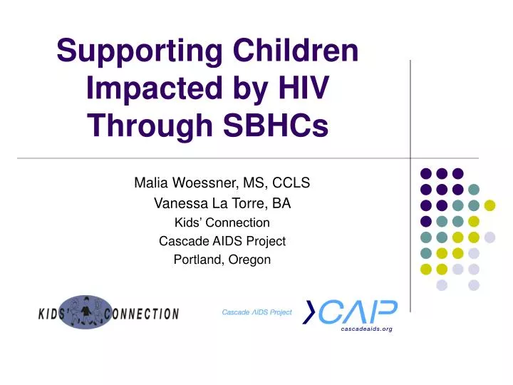 supporting children impacted by hiv through sbhcs