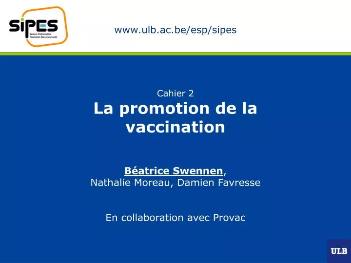 cahier 2 la promotion de la vaccination