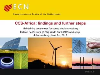 CCS-Africa: findings and further steps