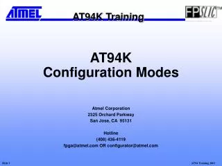AT94K Configuration Modes