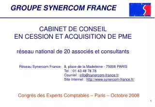 groupe synercom france