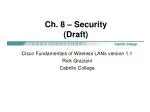 Ch. 8 – Security (Draft) - slide 1