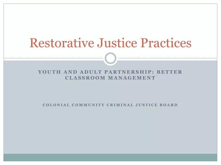 restorative justice practices