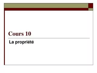 cours 10