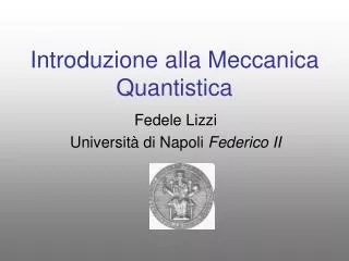 introduzione alla meccanica quantistica