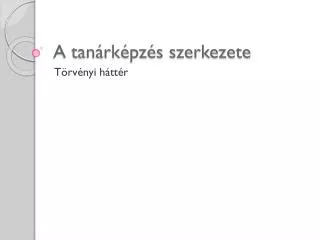 a tan rk pz s szerkezete