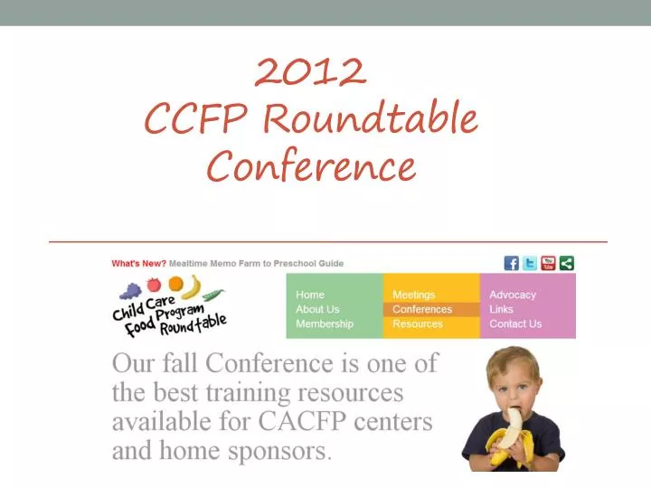 2012 ccfp roundtable conference