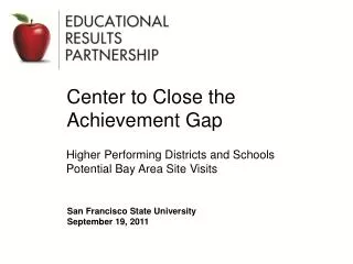 Center to Close the Achievement Gap