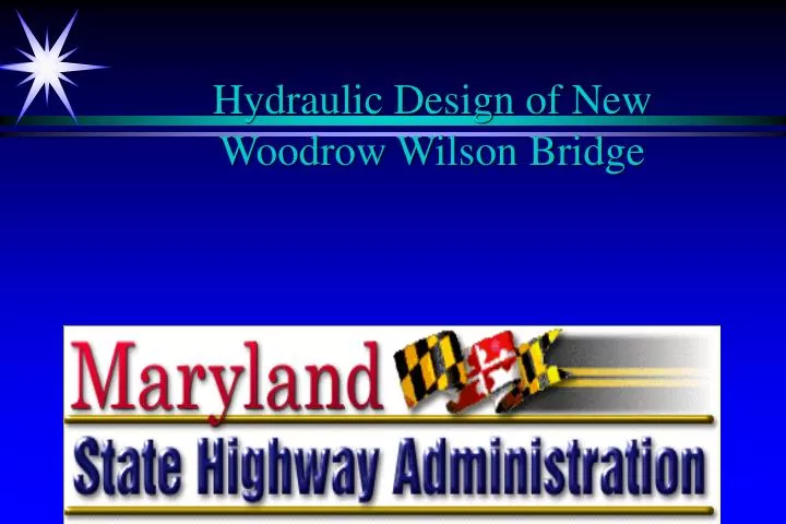 hydraulic design of new woodrow wilson bridge
