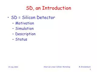 SD, an Introduction