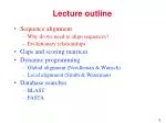 Lecture outline - slide 1