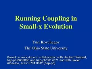 Running Coupling in Small-x Evolution
