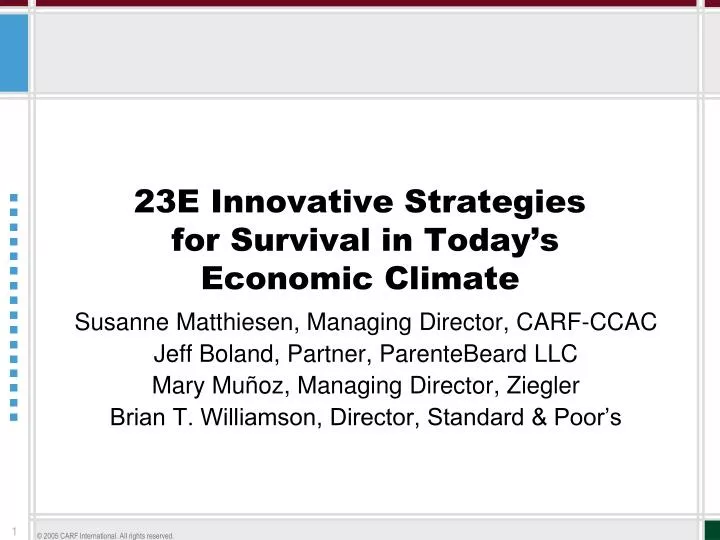 23e innovative strategies for survival in today s economic climate
