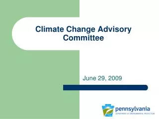 Climate Change Advisory Committee