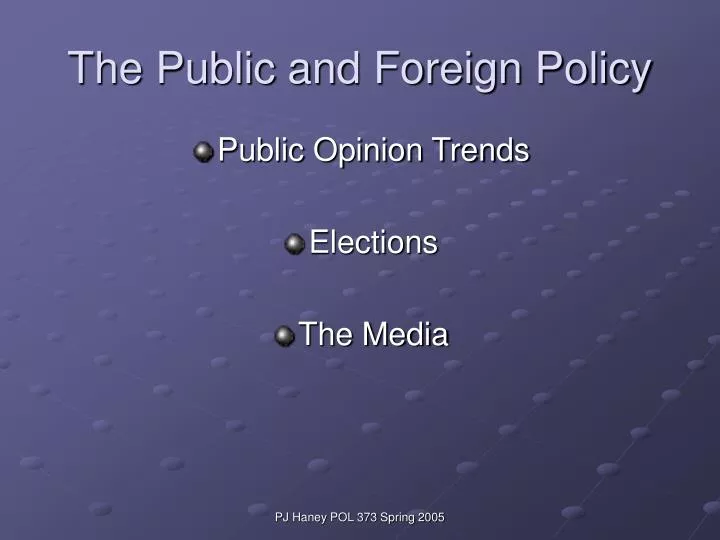 the public and foreign policy