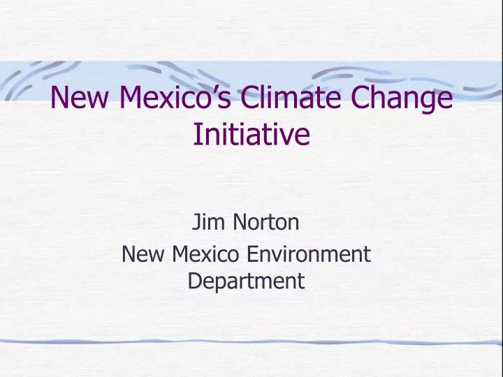 new mexico s climate change initiative