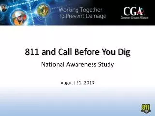 811 and Call Before You Dig