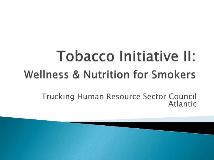 tobacco initiative ii wellness nutrition for smokers