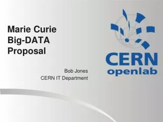 Marie Curie Big-DATA Proposal