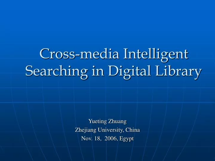 cross media intelligent searching in digital library