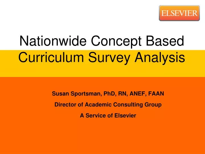 nationwide concept based curriculum survey analysis