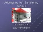 Addressing Iron Deficiency Anemia - slide 1