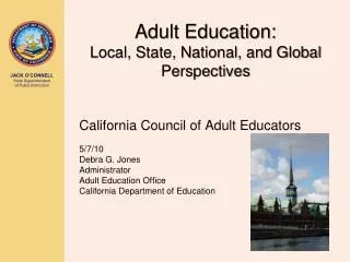 Adult Education: Local, State, National, and Global Perspectives