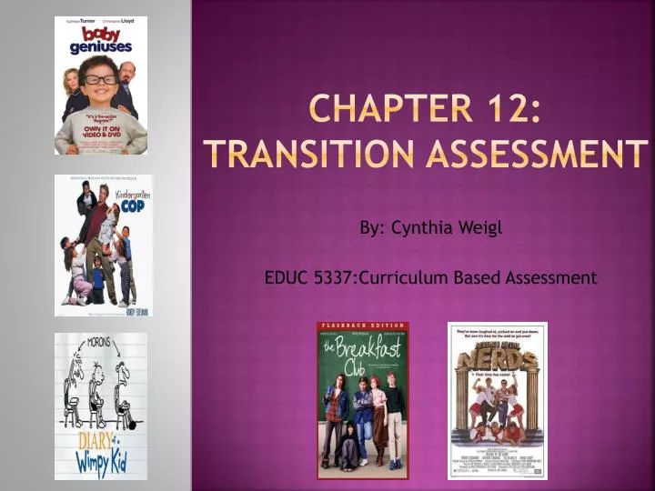 chapter 12 transition assessment