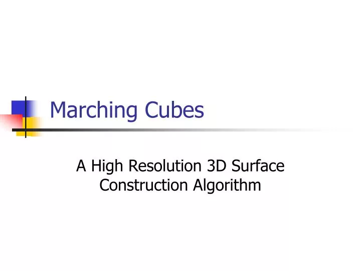 marching cubes