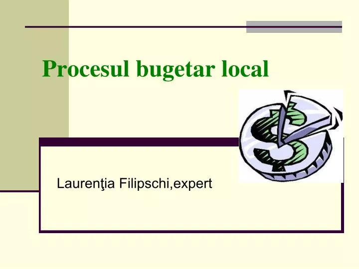 procesul bugetar local