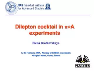 Dilepton cocktail in p +A experiments